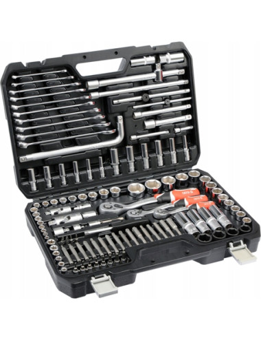 YATO ZESTAW KLUCZY 1/4" , 3/8" , 1/2" 128 elem. YT-38872