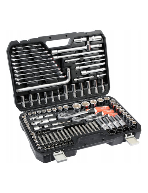 YATO ZESTAW KLUCZY 1/4" , 3/8" , 1/2" 128 elem. YT-38872