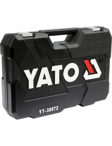 YATO ZESTAW KLUCZY 1/4" , 3/8" , 1/2" 128 elem. YT-38872