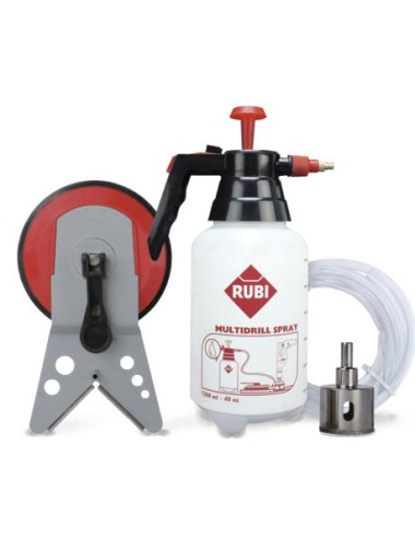 RUBI ZESTAW KORONKA 35mm + PROWADNICA MULTIDRILL + HYDRONETKA