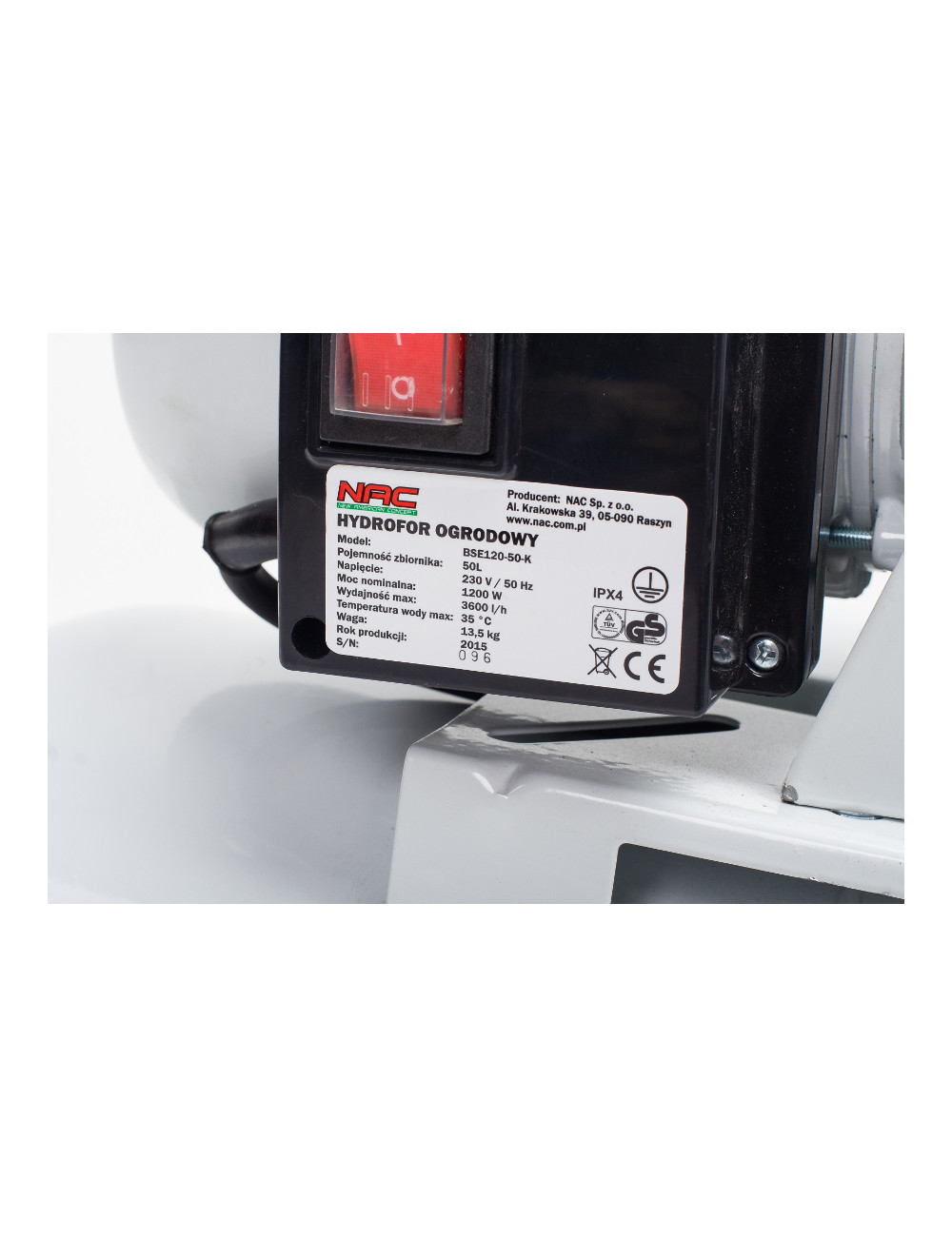 NAC HYDROFOR BSE120-50-K 1200W 50L 3600 l h