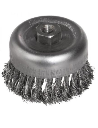 SZCZOTKA DOCZOŁOWA SKRĘCANA Fi 100mm GWINT M14