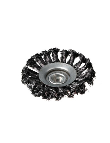 SZCZOTKA STOŻKOWA SKRĘCANA 115mm GWINT M14