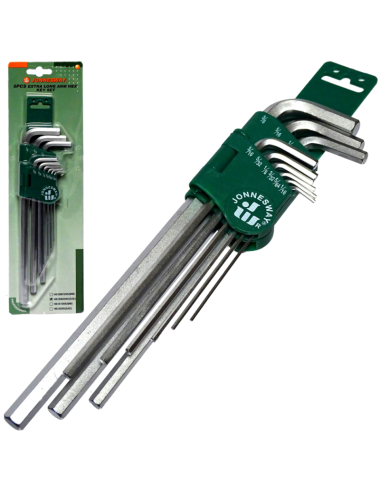 JONNESWAY IMBUSY CALOWE BARDZO DŁUGIE 9 elem. H03SM209S