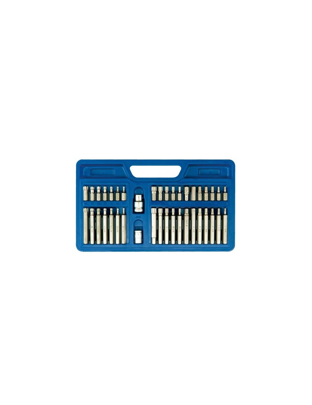 VOREL KOŃCÓWKI HEX, TORX, SPLINE KOMPLET 40szt. W PLASTIKOWEJ KASECIE 66410