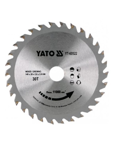 YATO PIŁA TARCZOWA WIDIOWA 216 x 30mm 48-ZĘBÓW YT-60682