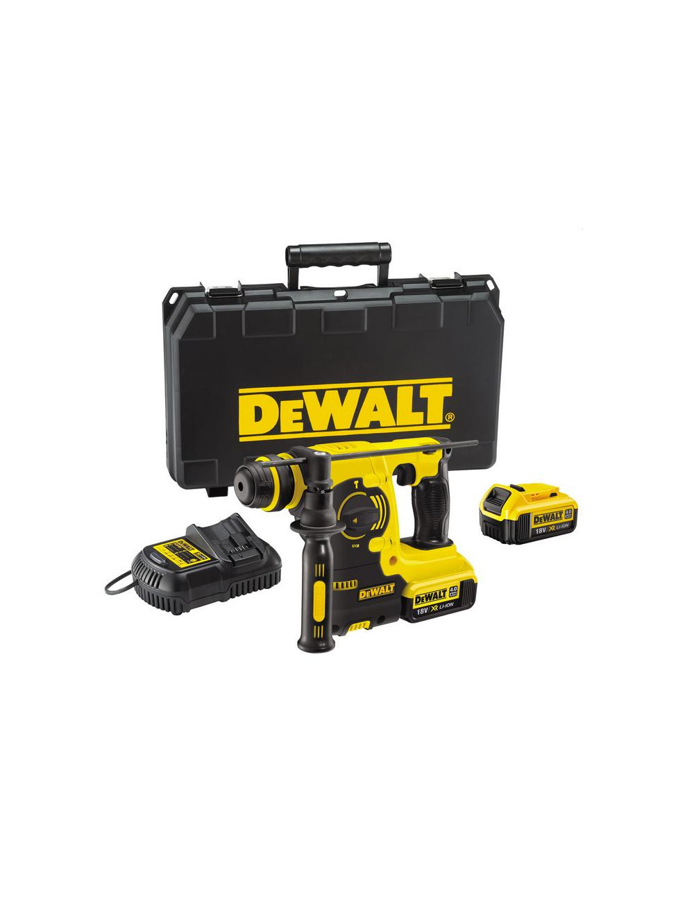 DEWALT MŁOT WIERCĄCO-KUJĄCY SDS-PLUS 18V 2,1J 2 x 4,0Ah XR LI-ION DCH253M2