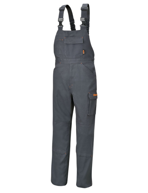 BETA SPODNIE ROBOCZE NA SZELKACH SZARE 7933P - ROZMIAR M