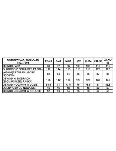 BETA SPODNIE ROBOCZE NA SZELKACH SZARE 7933P - ROZMIAR M