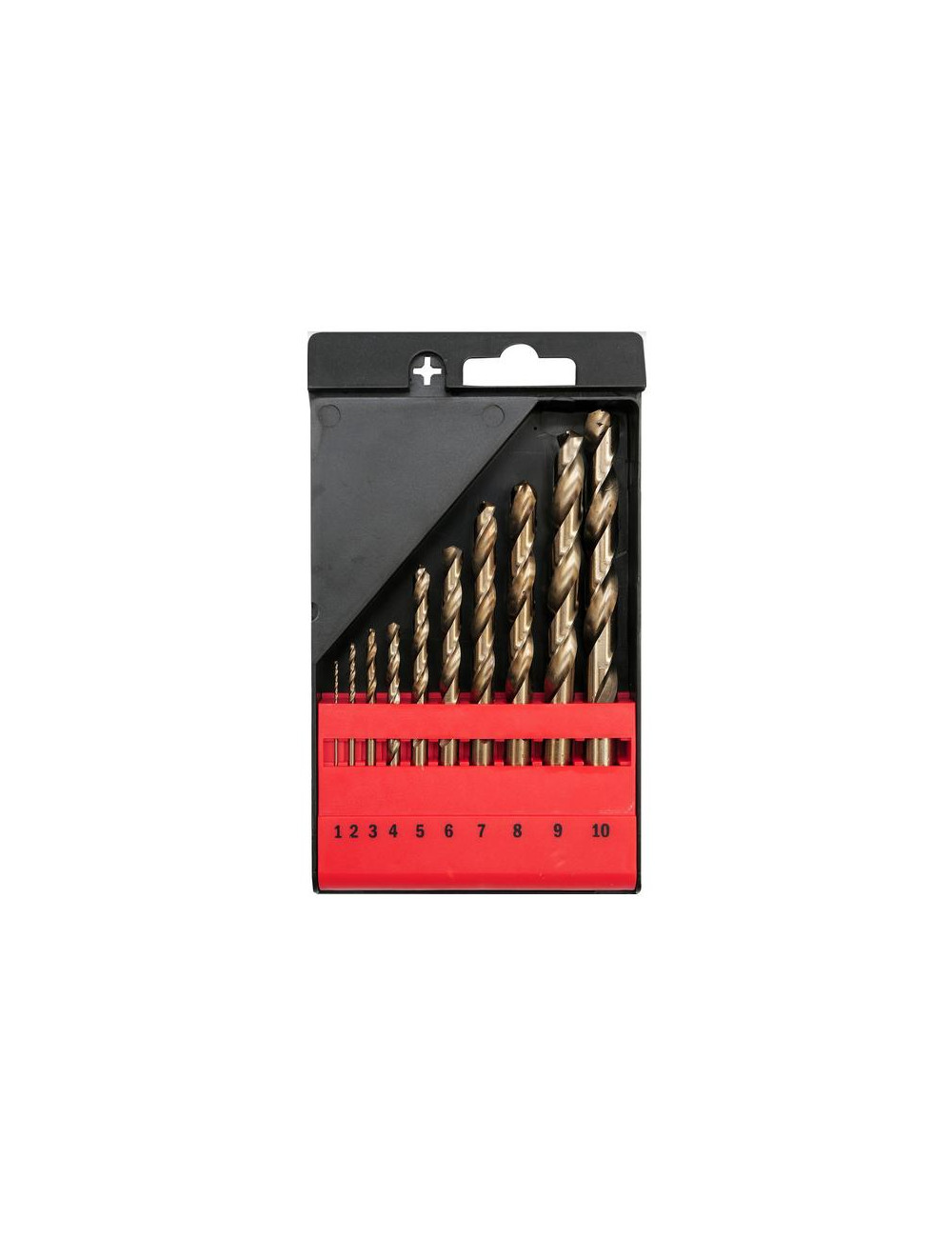 YATO ZESTAW WIERTEŁ DO METALU HSS 10 elem. 1, 2, 3, 4, 5, 6 ,7, 8, 9, 10mm, KOBALT