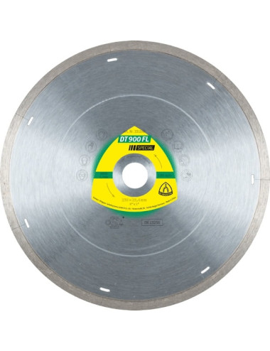 KLINGSPOR TARCZA DIAMENTOWA PEŁNA 250mm x 2,0mm x 30mm DT900FL SUPRA, GRES, SPECIAL,SUCHO, MOKRO