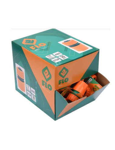 FLO SZYBKOZŁĄCZE DO WĘŻA OGRODOWEGO 1/2" Z FUNKCJĄ STOP BOX-30szt.