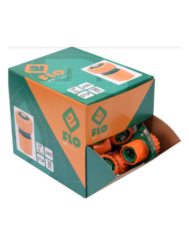 FLO SZYBKOZŁĄCZE DO WĘŻA OGRODOWEGO 3/4" Z FUNKCJĄ STOP BOX-30szt.