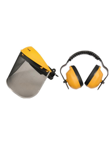 VOREL PRZYŁBICA OCHRONNA Z SIATKĄ I NAUSZNIKAMI 74462