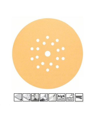 KRĄŻEK 225mm C470 gr.150, 25szt. Z OTWORAMI