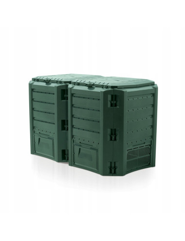 PROSPERPLAST KOMPOSTOWNIK 800L ZIELONY MODULE 2-SEGMENTY 1350 x 719 x 826mm