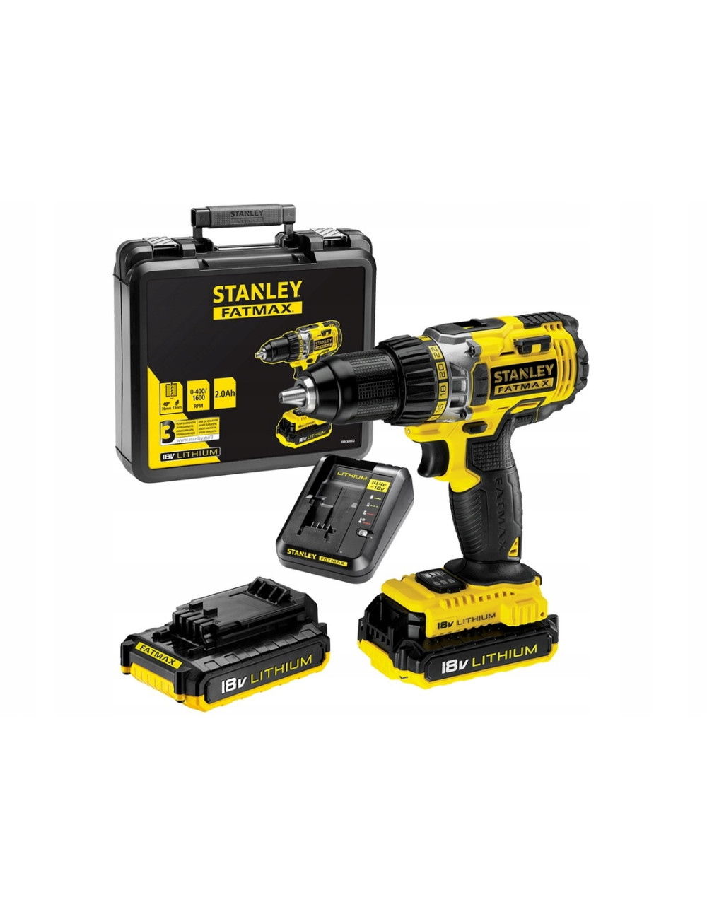 STANLEY WIERTARKO-WKRĘTARKA 18V 2x2,0Ah LI, WALIZKA