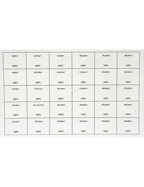 PODKŁADKI MIEDZIANE 580 szt. SILVER