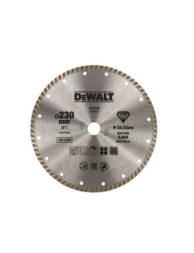DEWALT TARCZA DIAMENTOWA 230x2,6x22,2mm TURBO