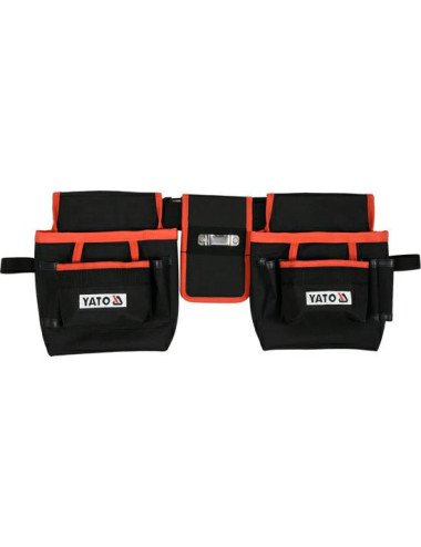 PAS NARZĘDZIOWY,4 DUŻE NAKŁADANE KIESZENIE, UCHWYT NA TAŚMĘ MIERNICZĄ