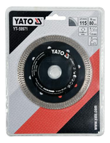 YATO TARCZA DIAMENTOWA 115mm DO CERAMIKI