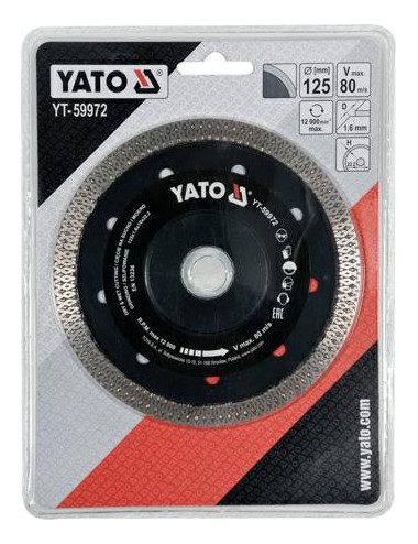 YATO TARCZA DIAMENTOWA 125mm DO CERAMIKI YT-59972