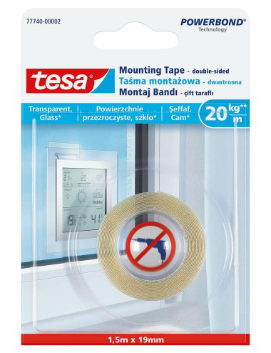 TESA TAŚMA MONTAŻOWA PRZEZROCZYSTA 5x19