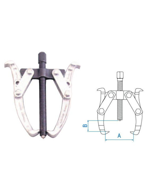 KING TONY ŚCIĄGACZ 2-RAMIENNY 75mm
