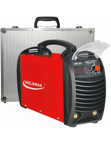 WELDMAN SPAWARKA INWERTOROWA ARC-207 WALIZKA ALUMINIOWA