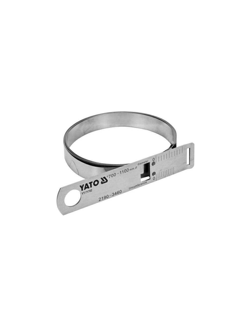 YATO TAŚMA MIERNICZA DO POMIARU ŚREDNICY I OBWODU 70-110cm