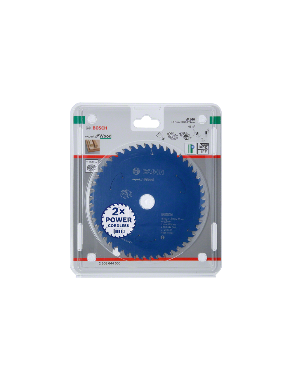 BOSCH TARCZA EXPERT FOR WOOD ACCU 160x20x48z