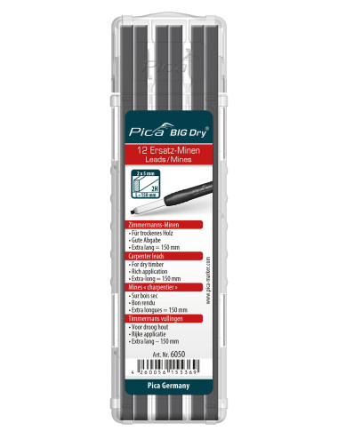 PICA WKŁADY WYMIENNE GRAFITOWE DO BIG DRY DO DREWNA