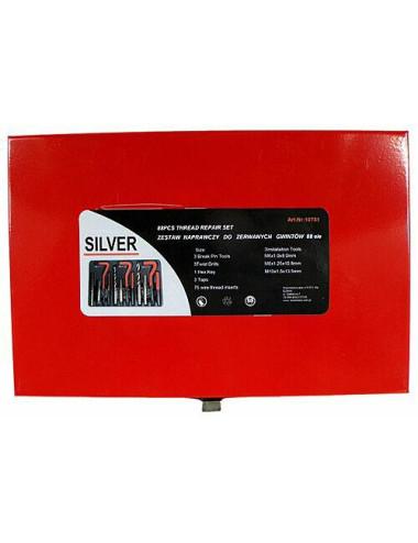 ZESTAW DO NAPRAWY GWINTÓW 88el. SILVER