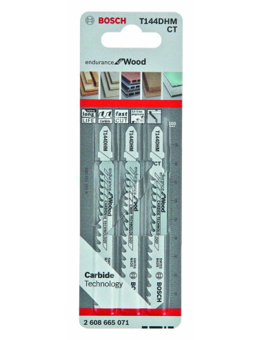 BOSCH BRZESZCZOT DO WYRZYNARKI 3 szt T144DHM DREWNO