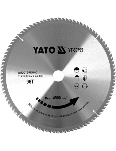 Tarcza widiowa do drewna 315x30mm Yato YT-60795