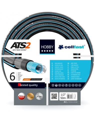 CELLFAST WĄŻ OGRODOWY HOBBY ATS2 ROZMIAR: 1/2" DŁUGOŚĆ: 25 m