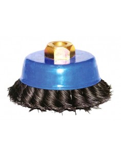 SZCZOTKA DRUCIANA DOCZOŁOWA Z GWINTEM DRUT SKRĘCANY 80 mm SRR-DOS80