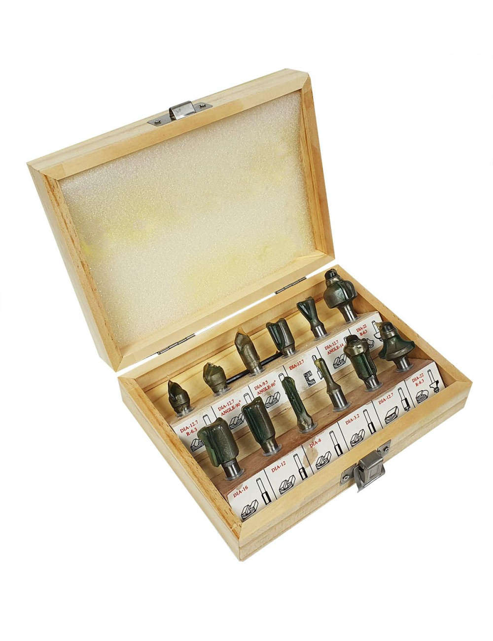 FREZY KSZTAŁTOWE ŁOŻYSKOWANE 12cz. SILVER