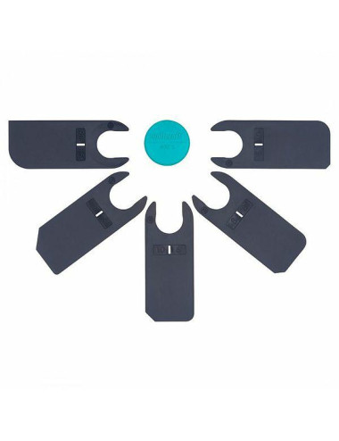 Zestaw kostek gładzików do wygładzania fug silikonowych (5 szt.). Wolfcraft 4332000