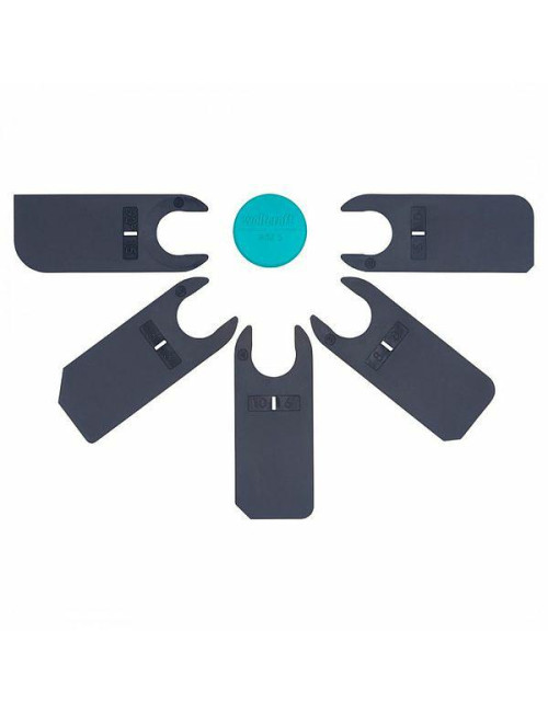 Zestaw kostek gładzików do wygładzania fug silikonowych (5 szt.). Wolfcraft 4332000