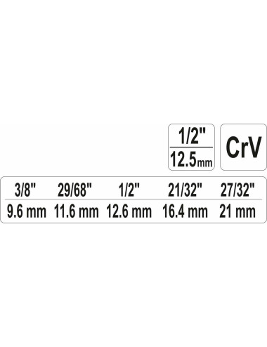 YATO KLUCZ DO ŚRUBUNKÓW 1/2" YT-03317
