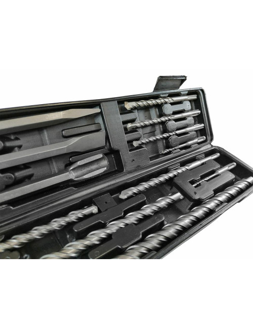 SILVER ZESTAW WIERTEŁ I DŁUT SDS PLUS W WALIZCE 12szt.