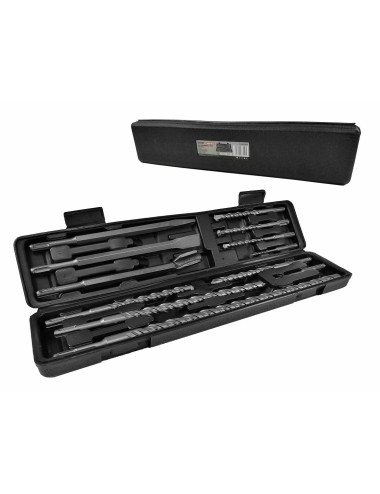 SILVER ZESTAW WIERTEŁ I DŁUT SDS PLUS W WALIZCE 12szt.