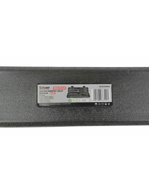 SILVER ZESTAW WIERTEŁ I DŁUT SDS PLUS W WALIZCE 12szt.