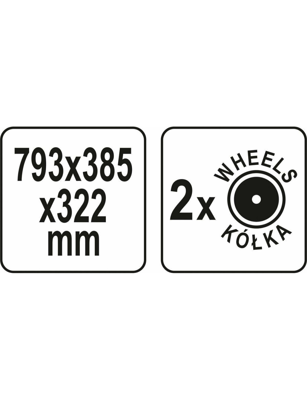 YATO SKRZYNIA 800LT NA KÓŁKACH YT-09185