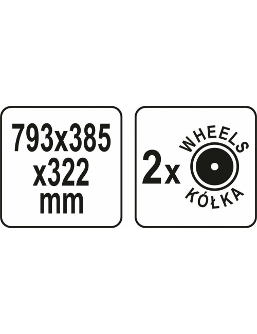 YATO SKRZYNIA 800LT NA KÓŁKACH YT-09185