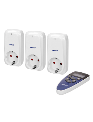 ORNO ZESTAW GNIAZD BEZPRZEWODOWYCH 3 +1 SCHUKO