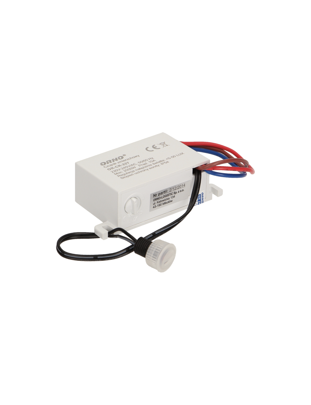 ORNO CZUJNIK ZMIERZCHOWY Z ZEW SONDA MINI, 2000W