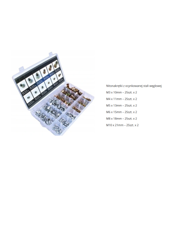NITONAKRĘTKI M3-M10 300szt. SILVER