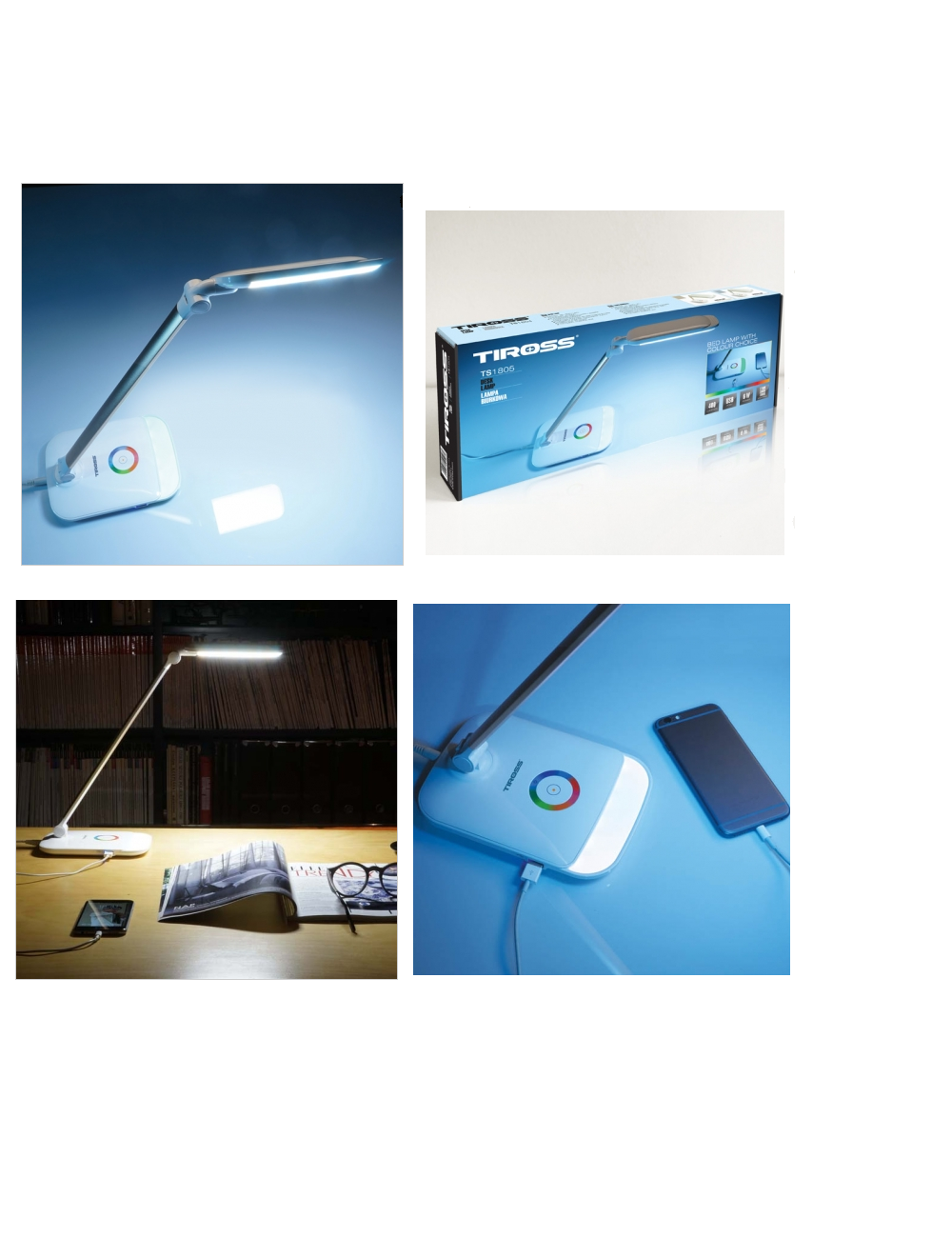 TIROSS LAMPKA BIURKOWA 66 LED